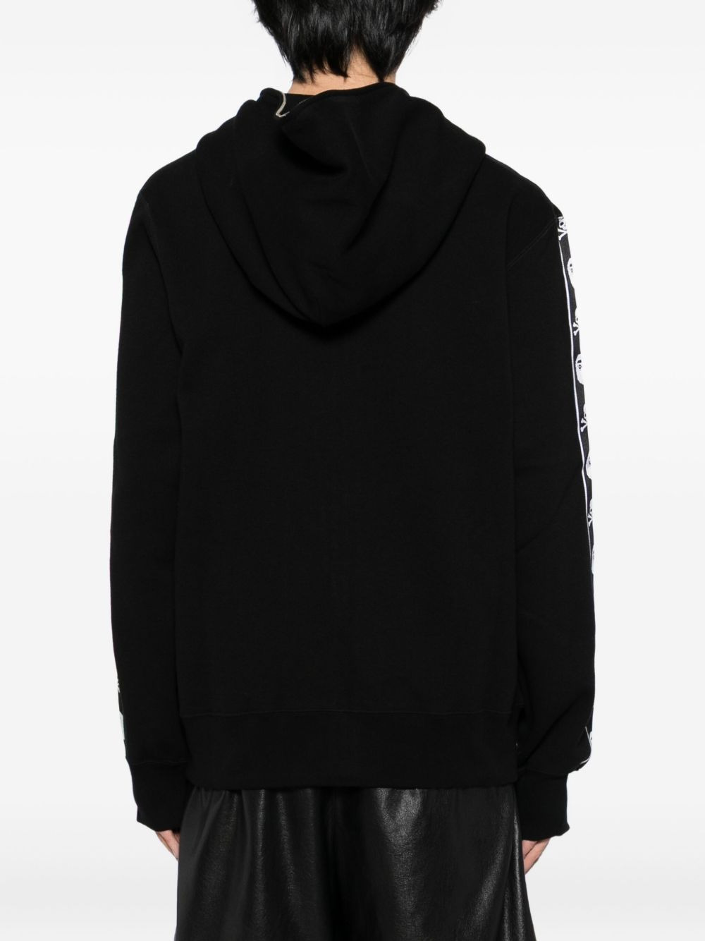 x Bape logo print hoodie - 4