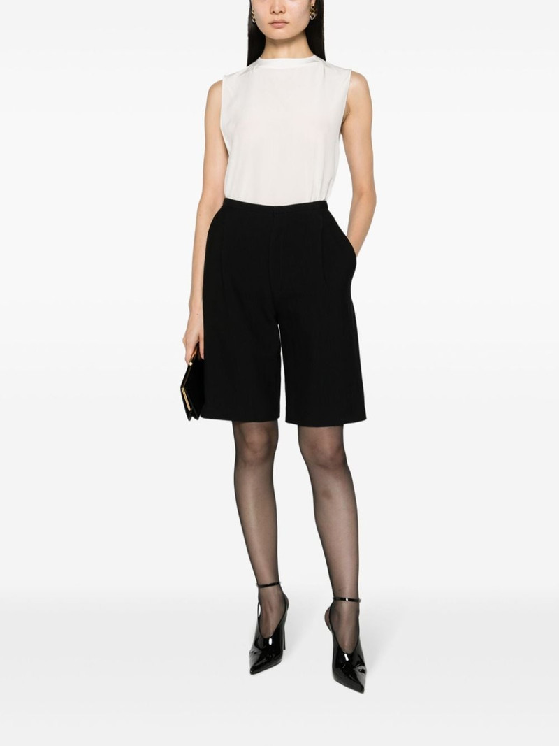 SAINT LAURENT sleeveless satin tank top outlook