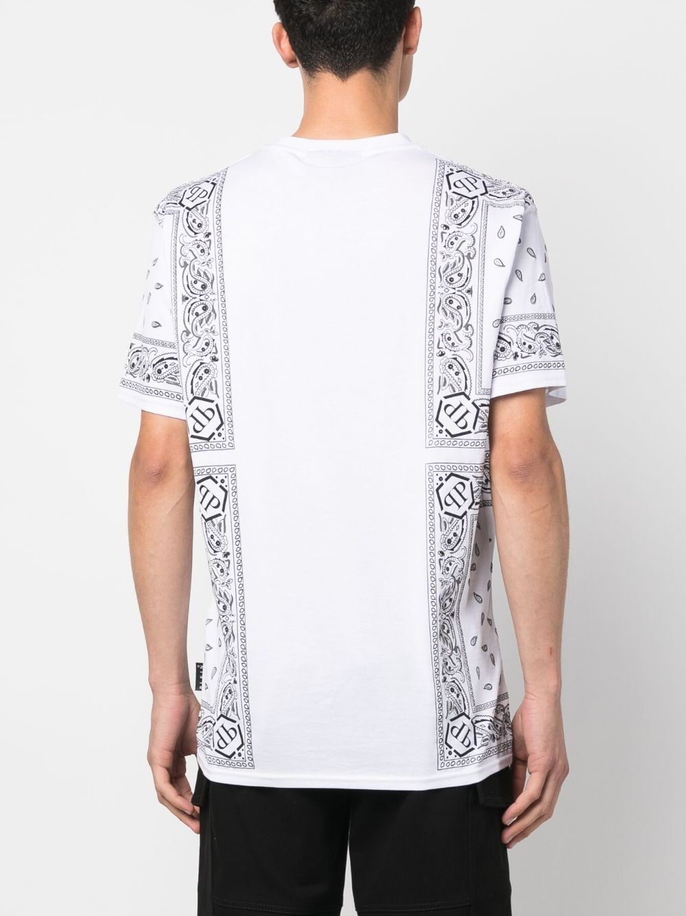 bandana-print short-sleeve T-shirt - 4