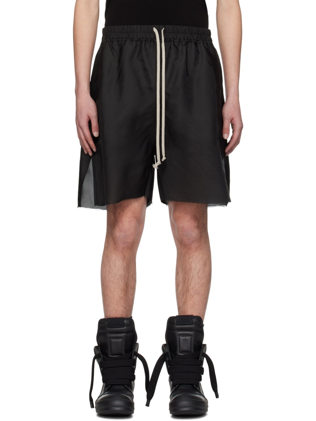 Black Long Boxer Shorts - 1