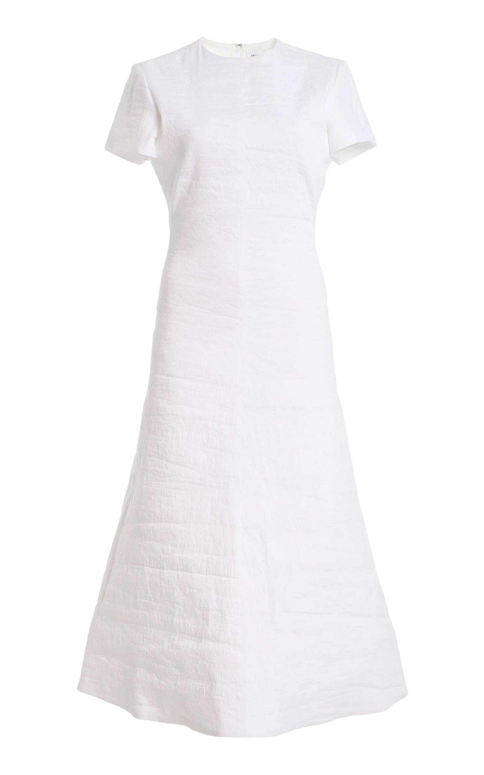 The Ridley A-Line Linen-Blend Midi Dress white - 1