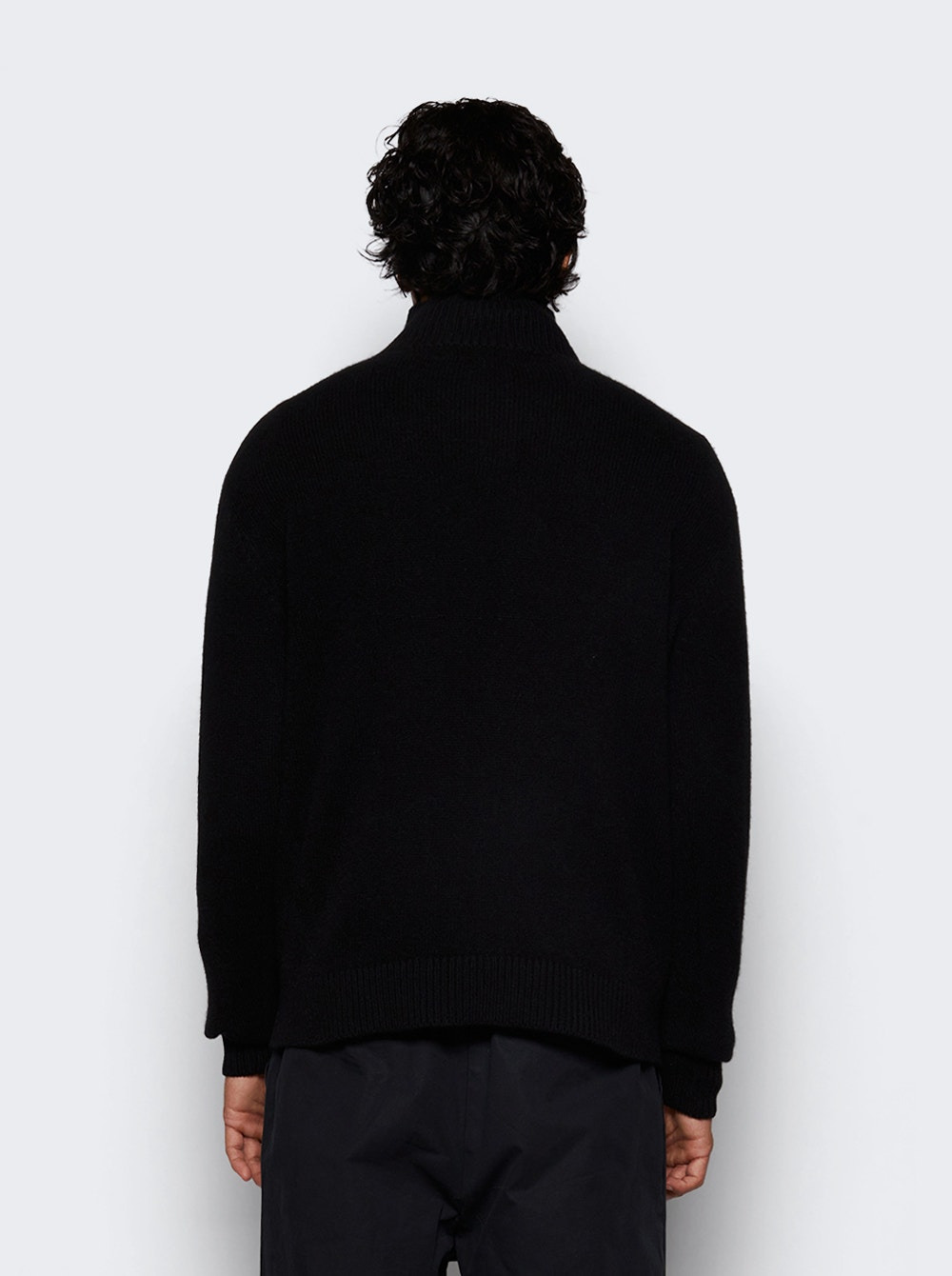 Relaxed Half Zip Sweater Black - 5