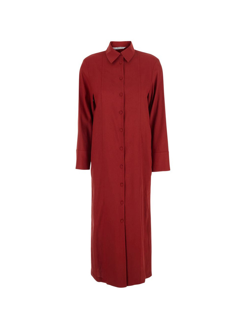 buttoned long-sleeve dress 1