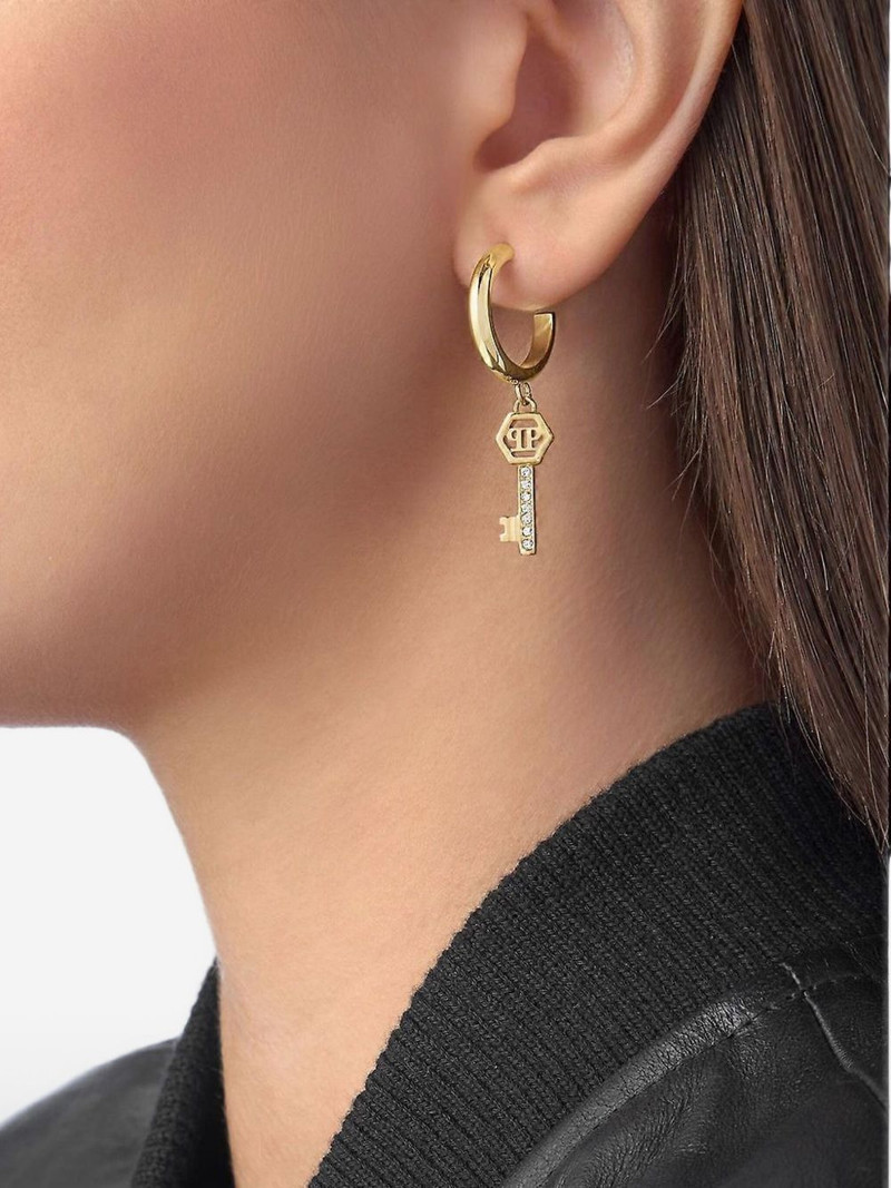 Valentine key-detail earrings 3