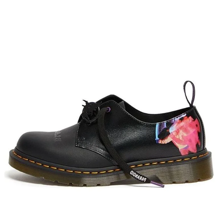 Black Sabbath x Dr. Martens Crossover 1461 Retro Leather Printing Martin boots Black Unisex 26316001 - 1