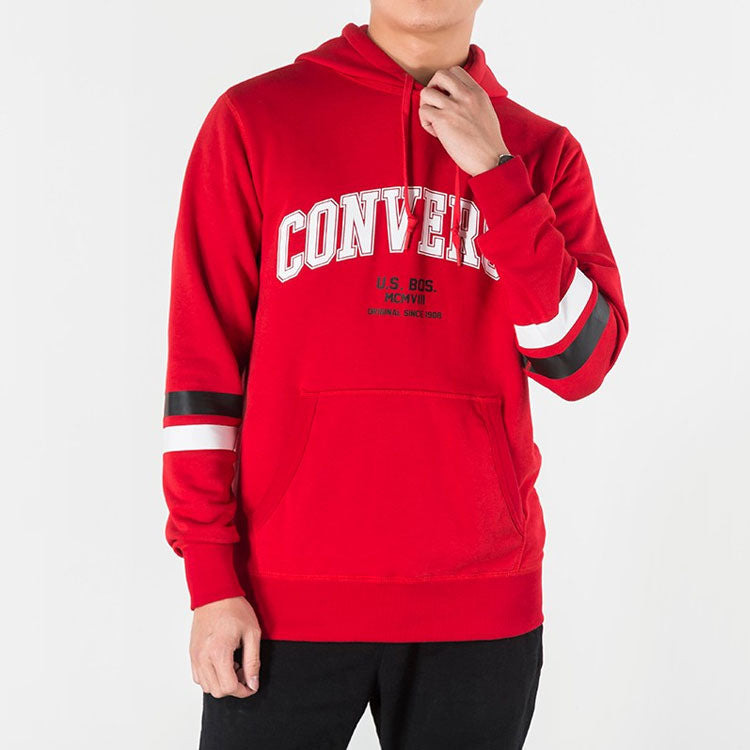 Converse Collegiate Text Pullover Hoodie 'Red' 10017352-A04 - 5