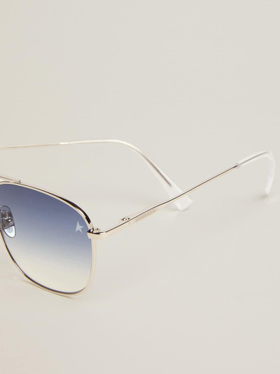 Golden Goose Sunframe Roger aviator model with silver frame outlook