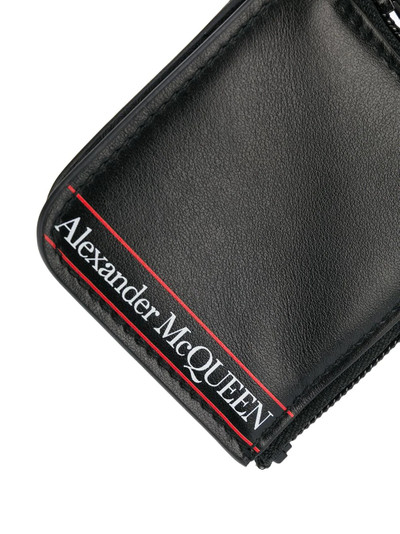 Alexander McQueen logo keyring wallet outlook