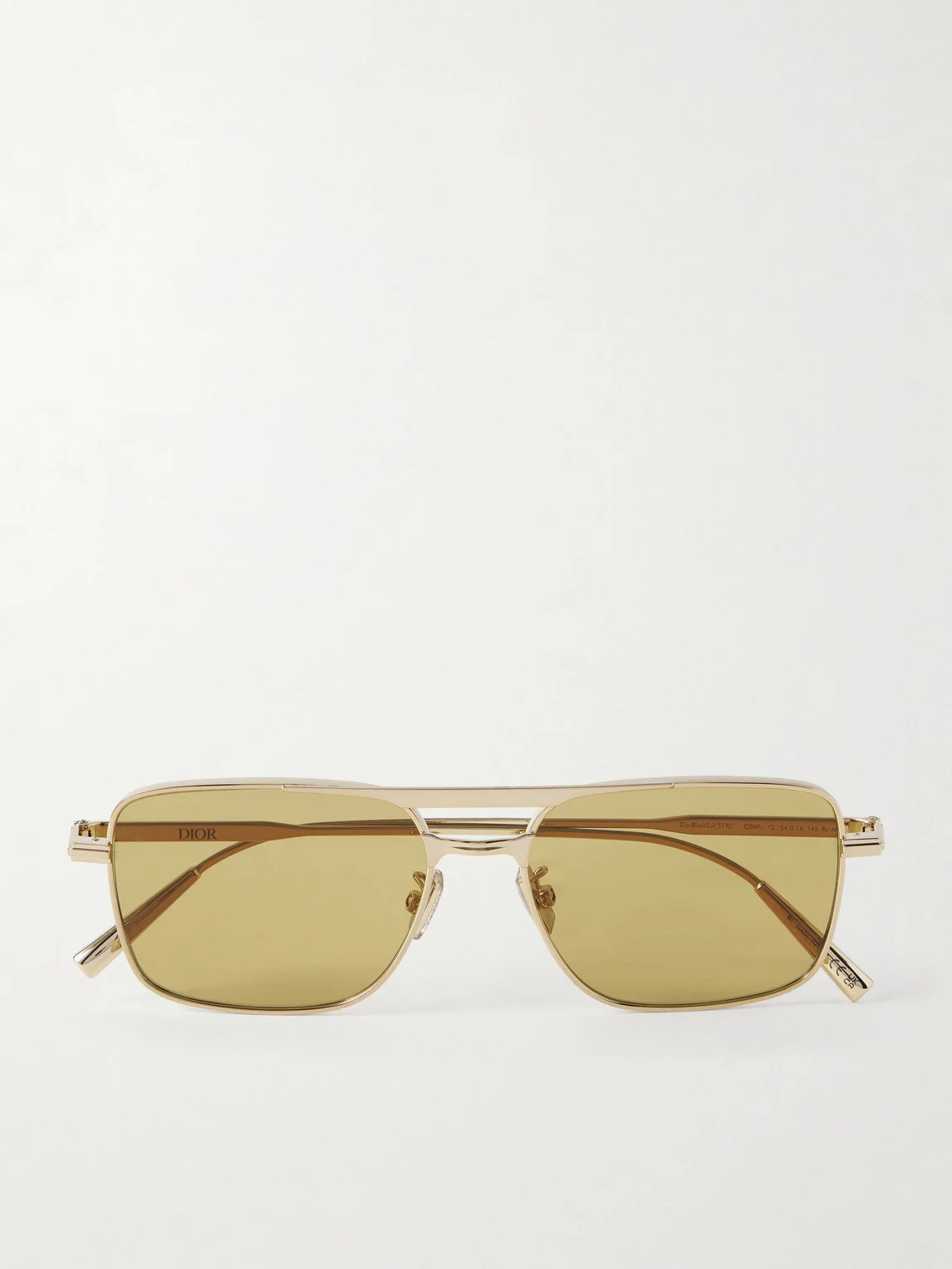 DiorBlackSuitS17U D-Frame Gold-Tone Sunglasses - 1