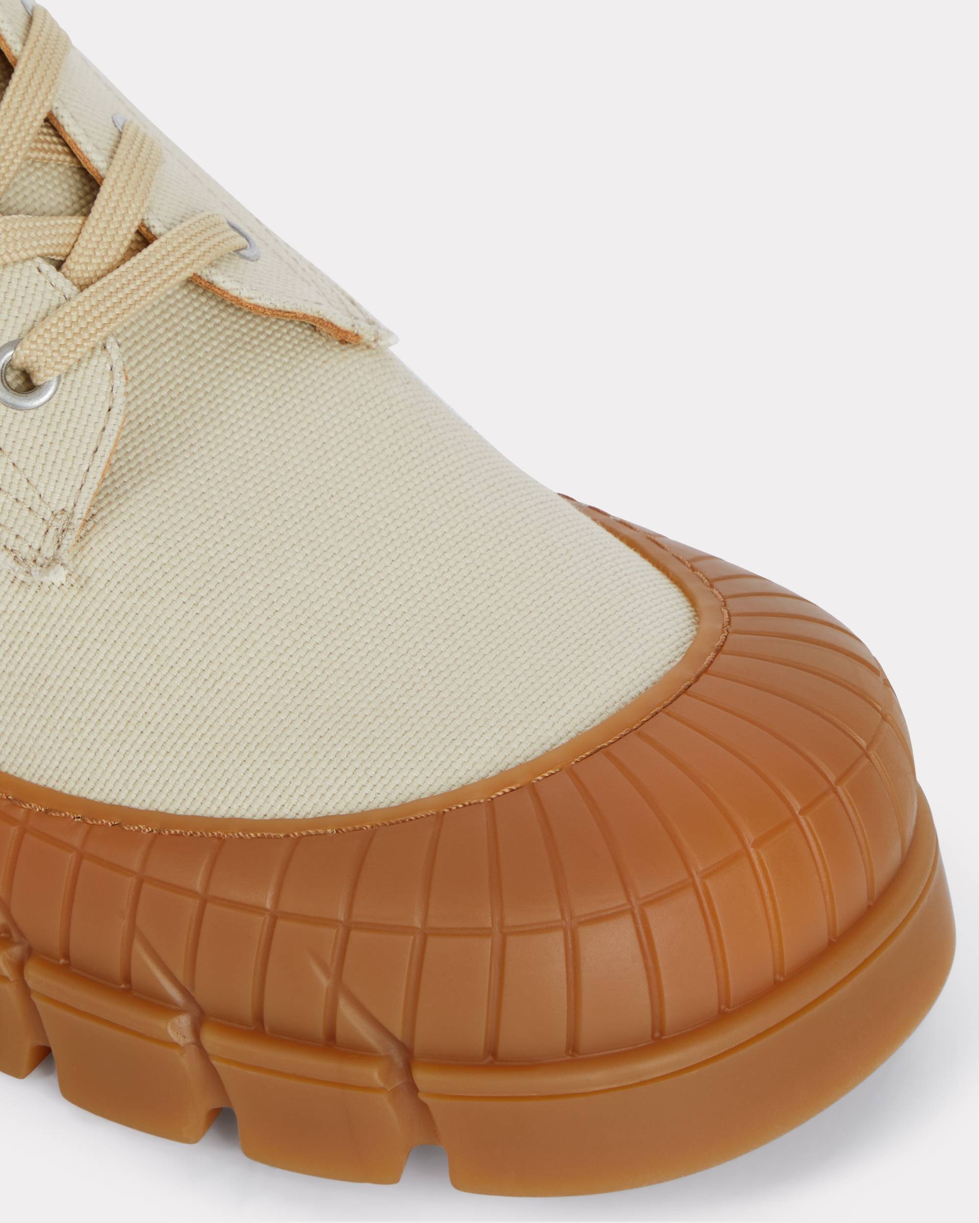 'KENZO-Gobi' lace-up boots in canvas - 4