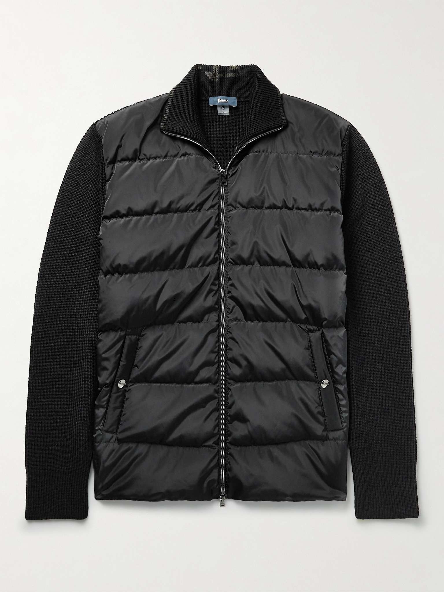 Ribbed Shell-Panelled Virgin Wool Down Jacket - 2