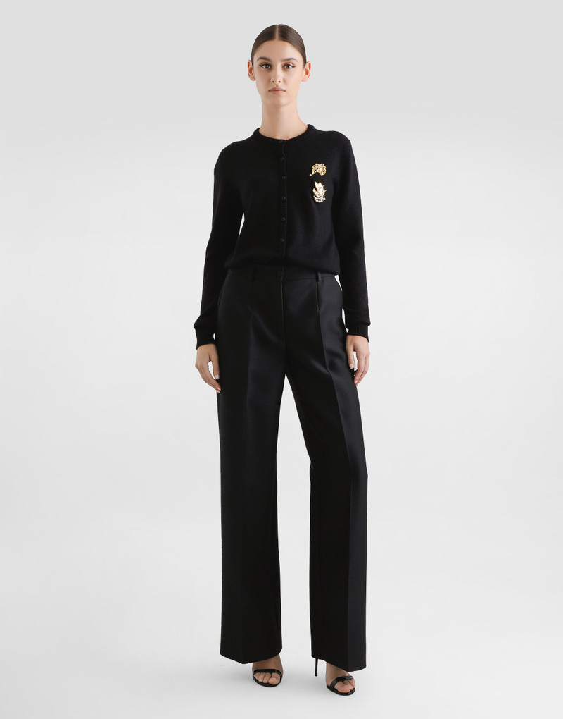 Dolce & Gabbana Wool and silk faille trousers outlook