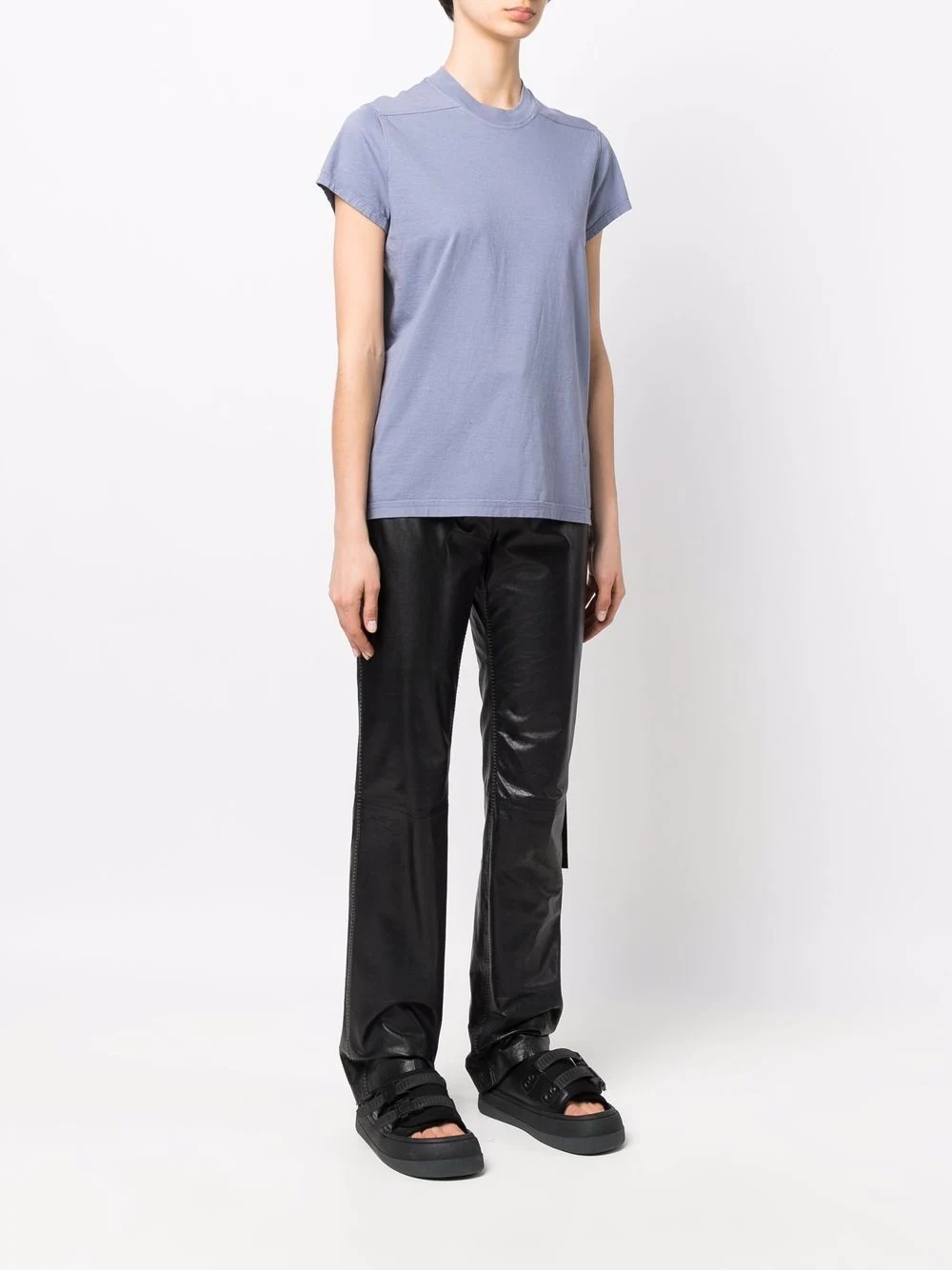strap-detail cotton T-shirt - 3