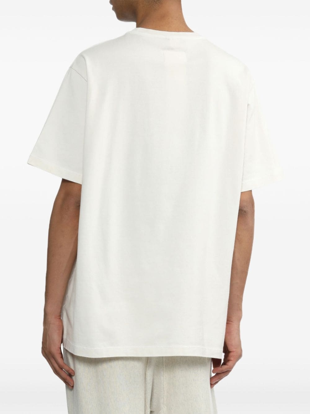 text-print cotton T-shirt - 4