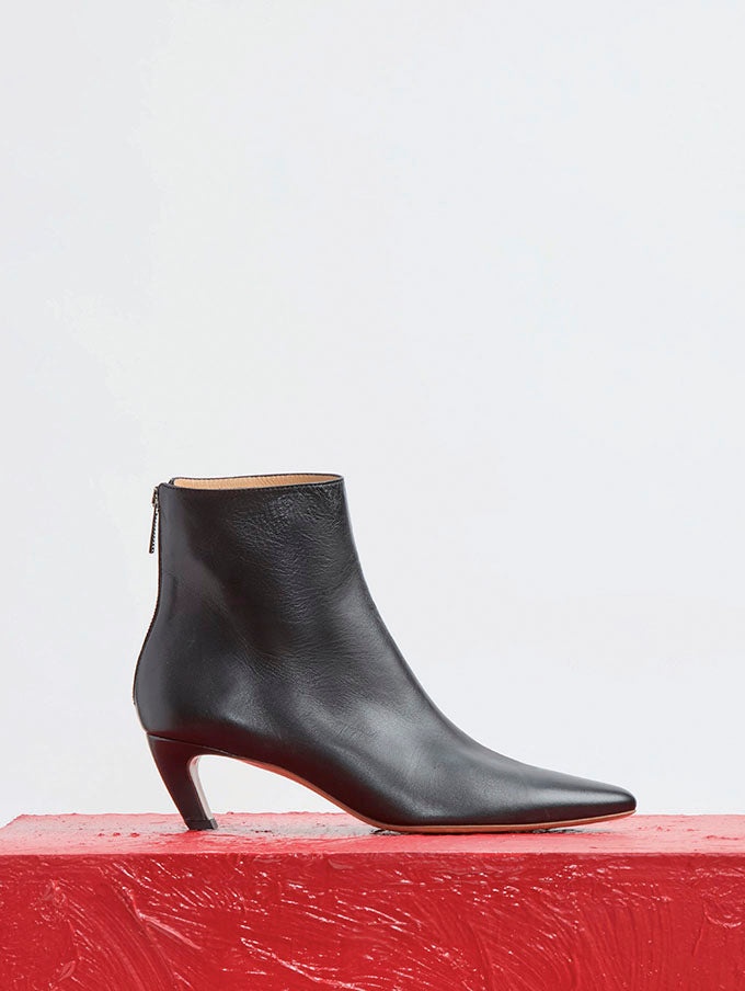 Clayton Ankle Boot in Black Nappa Leather - 4