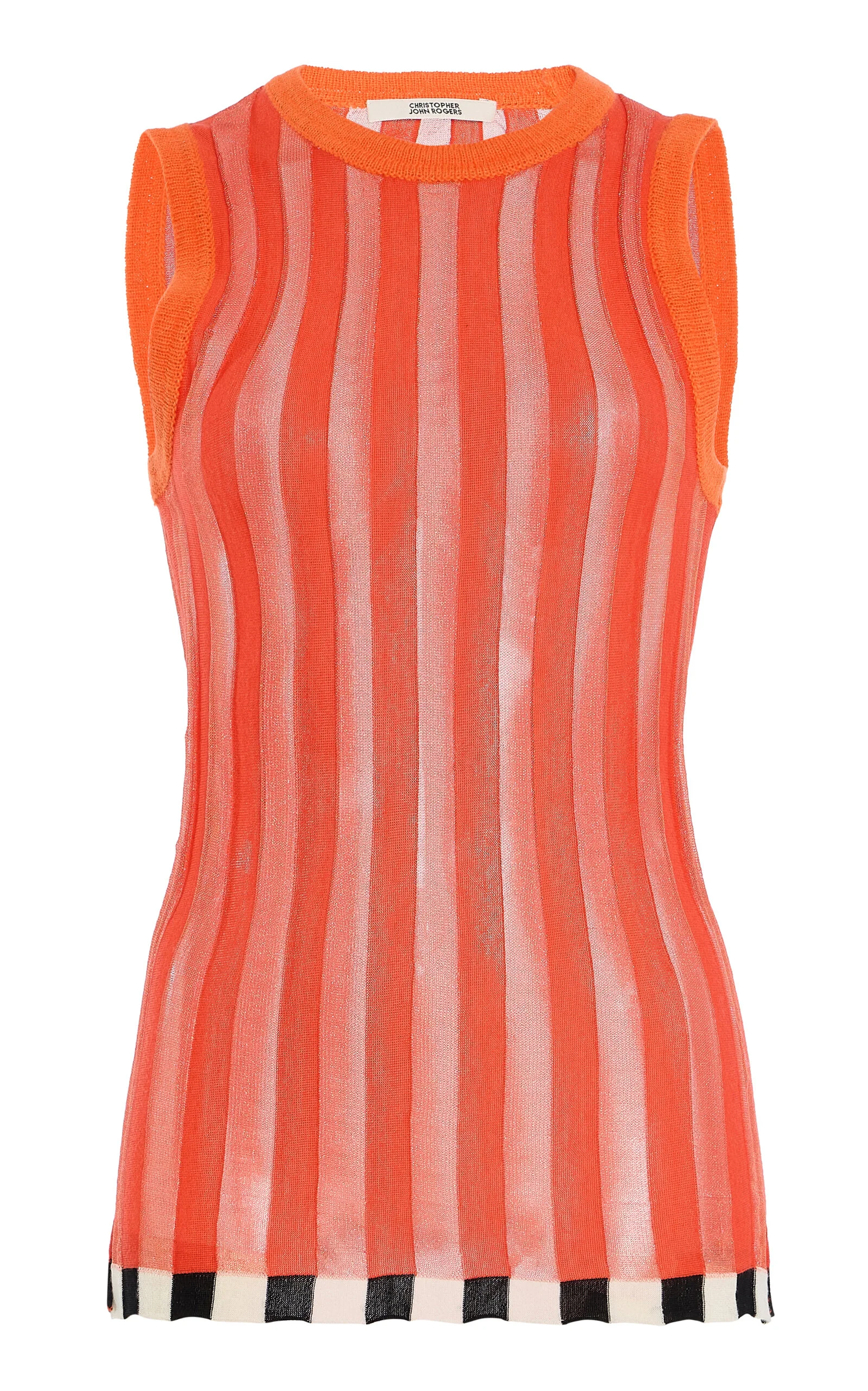 Pleated Merino Wool Sweater brown - 1