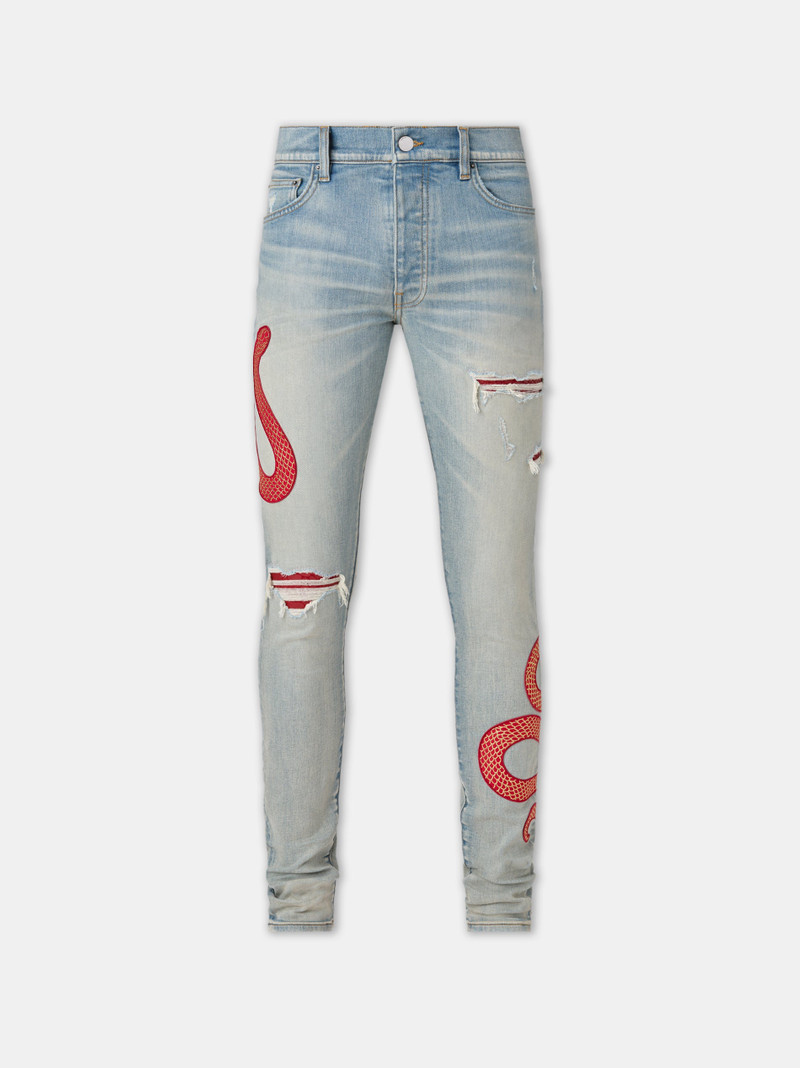AMIRI SNAKE SKINNY JEAN 1