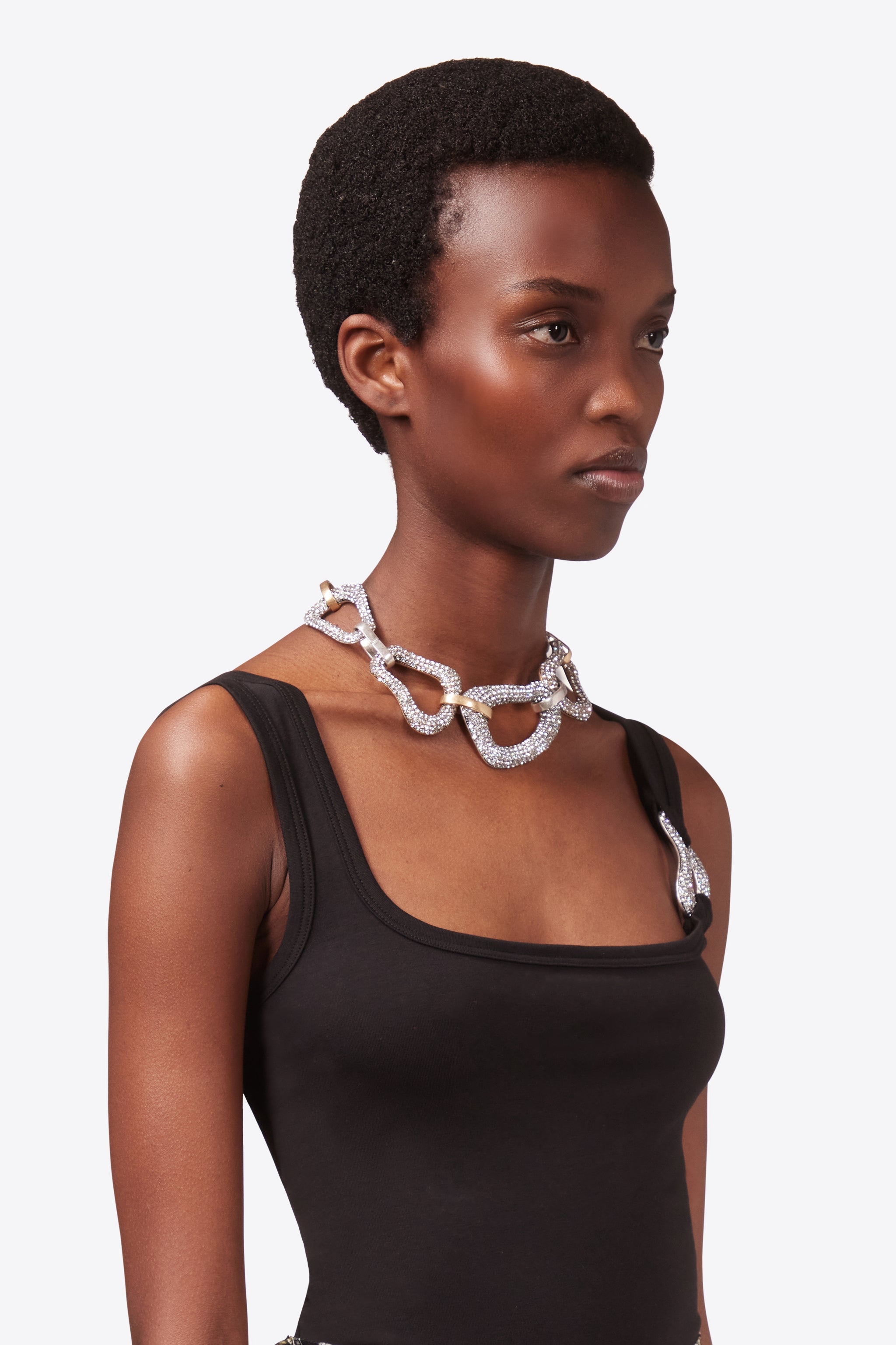 CRYSTAL LINK NECKLACE - 3