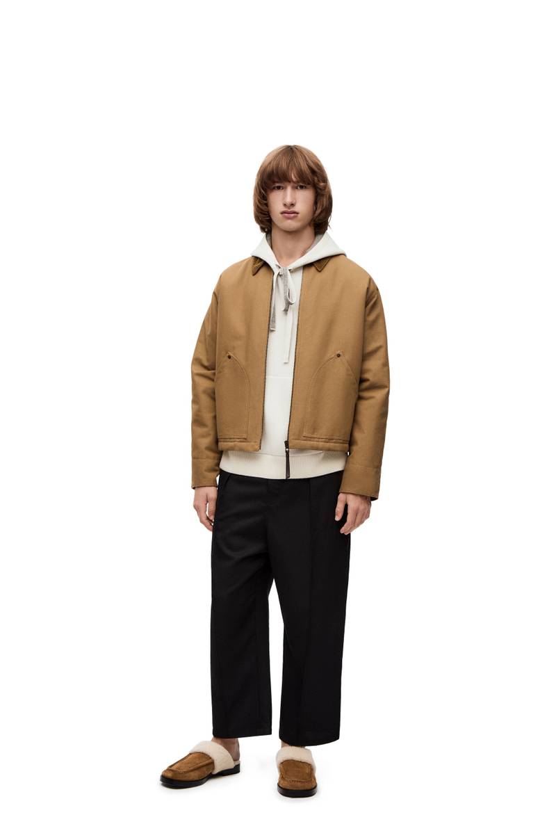Loewe Anagram knit hoodie in wool outlook