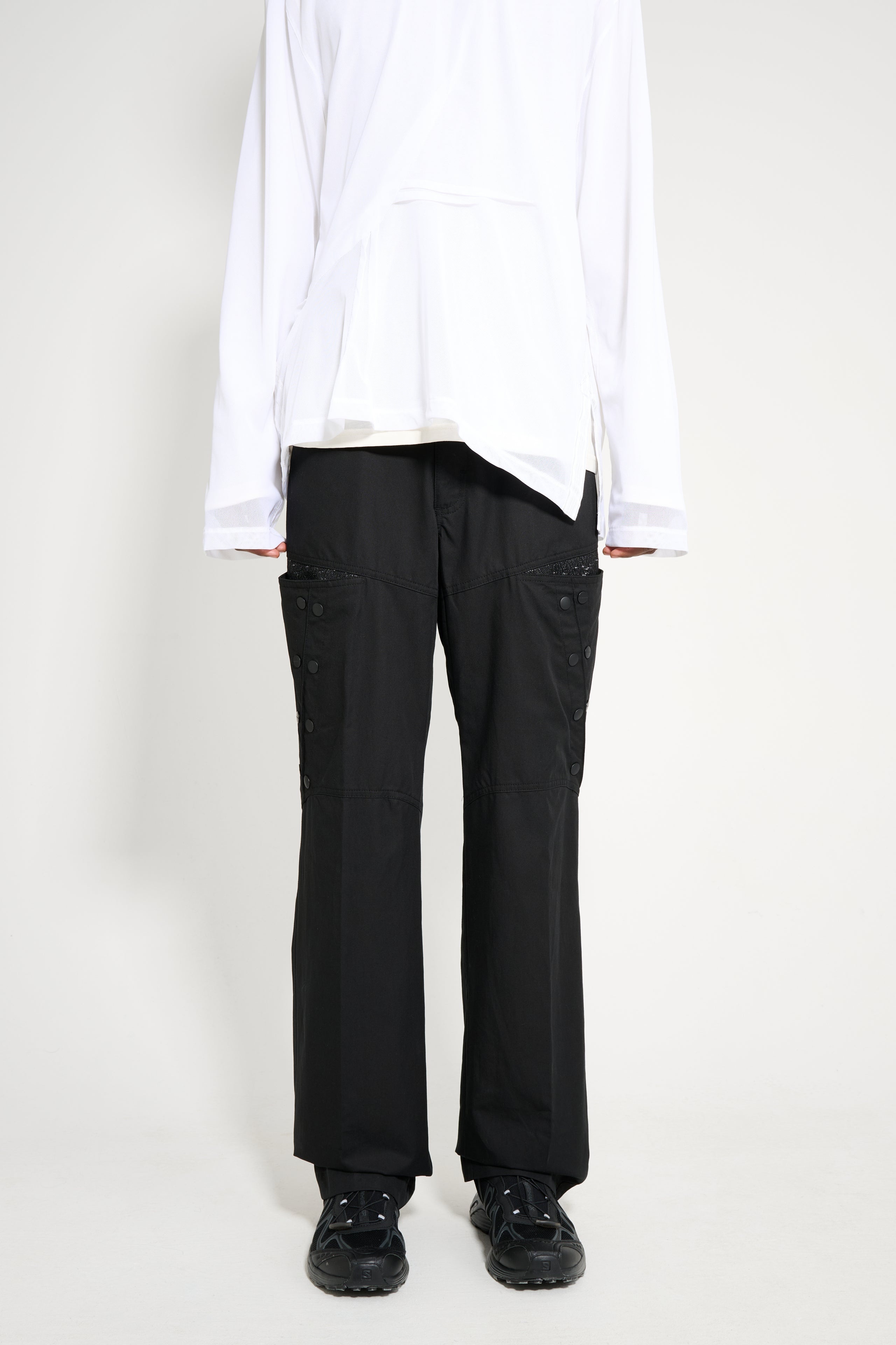 KIKO KOSTADINOV INEX SNAP TROUSER BLACK SABLE / ASH BLACK - 2