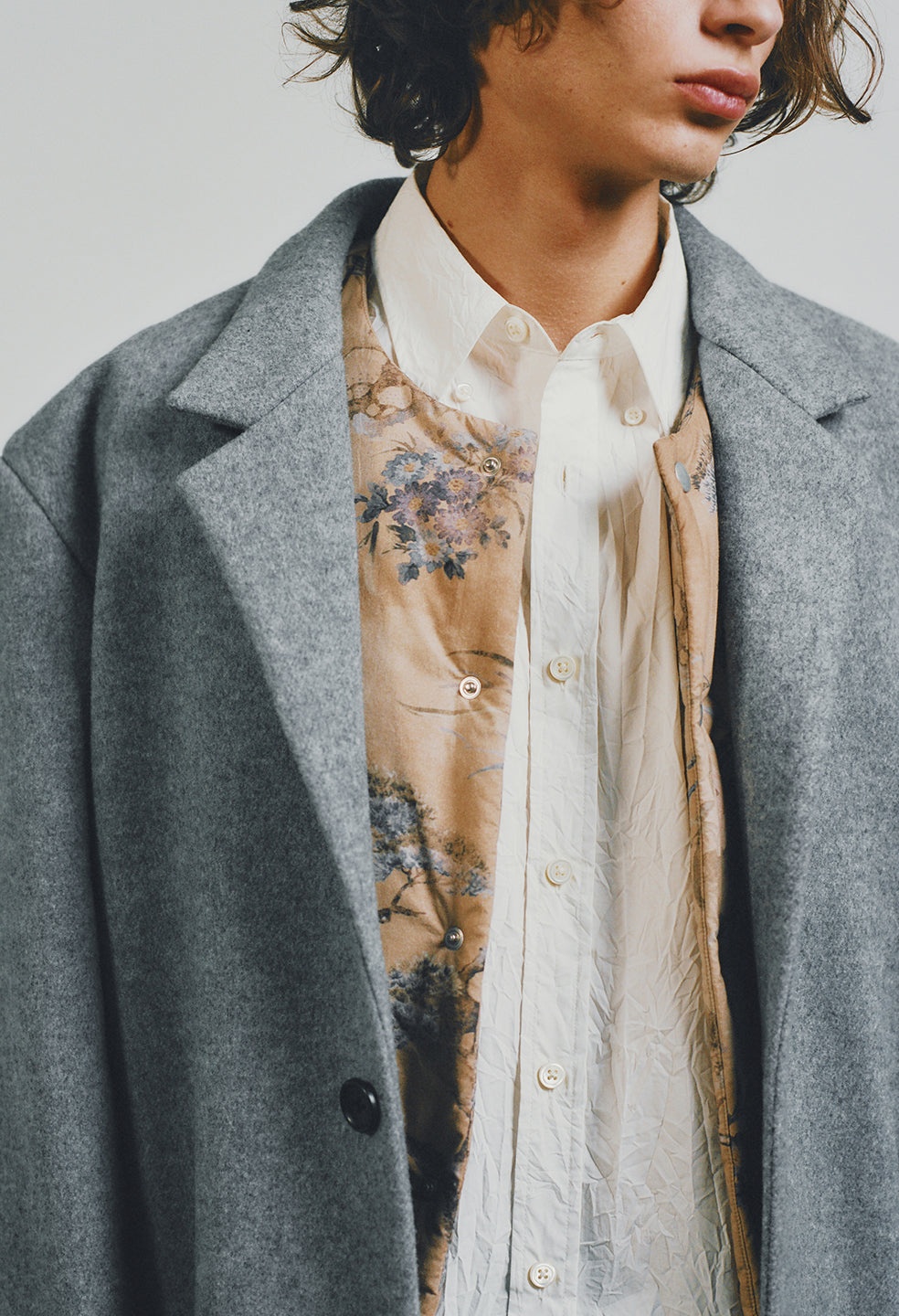 BRUSHED WOOL OVERCOAT - 4