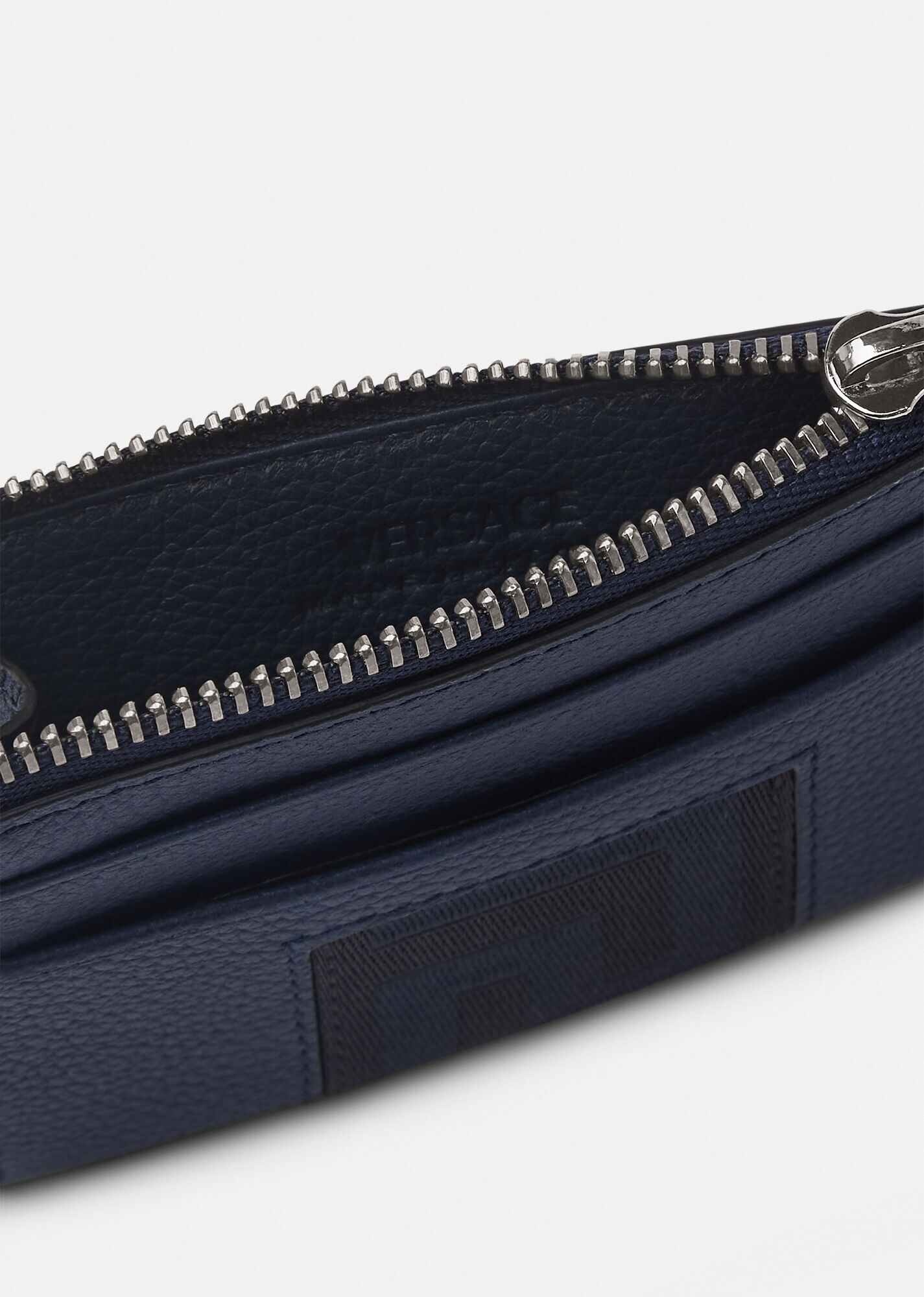Greca Leather Card Case - 2