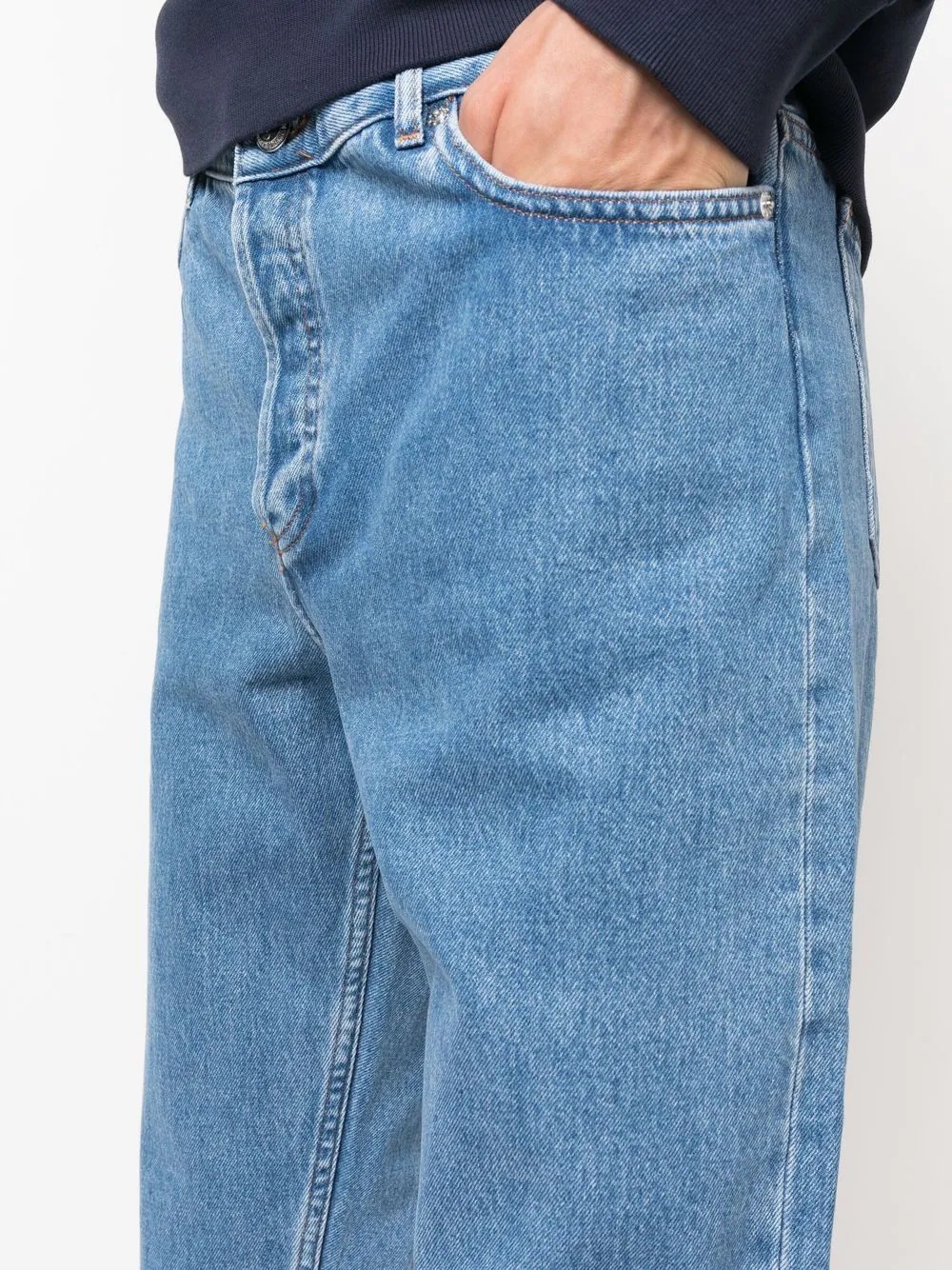 straight-leg cotton jeans - 5