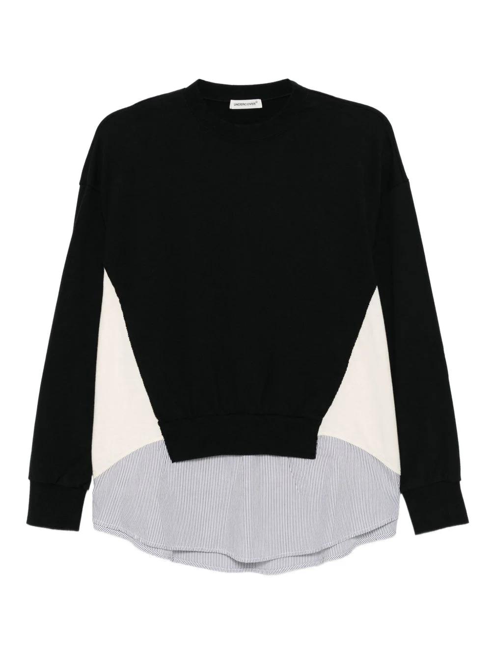 layered cotton sweatshirt - 1