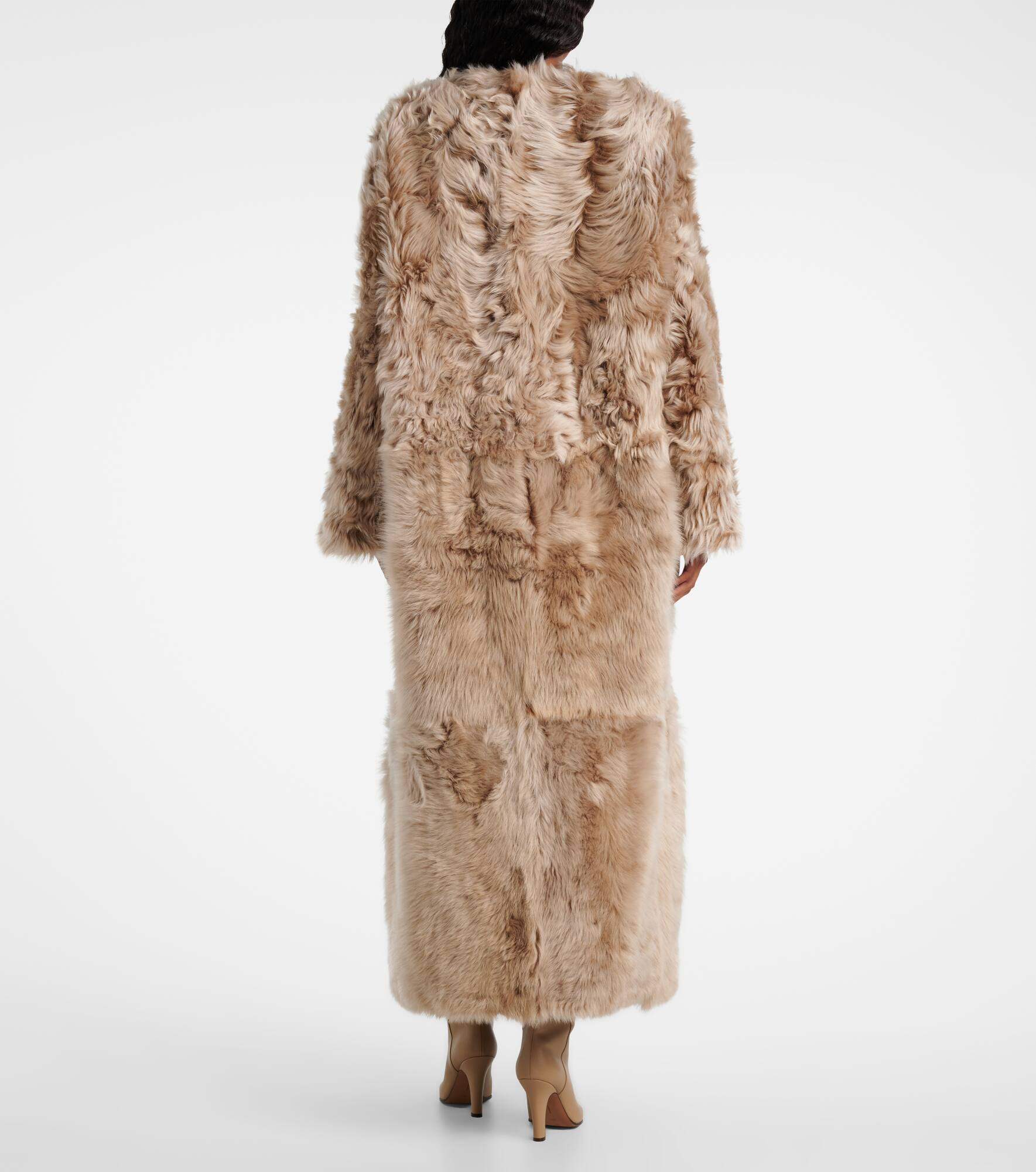 Reversible shearling coat - 3