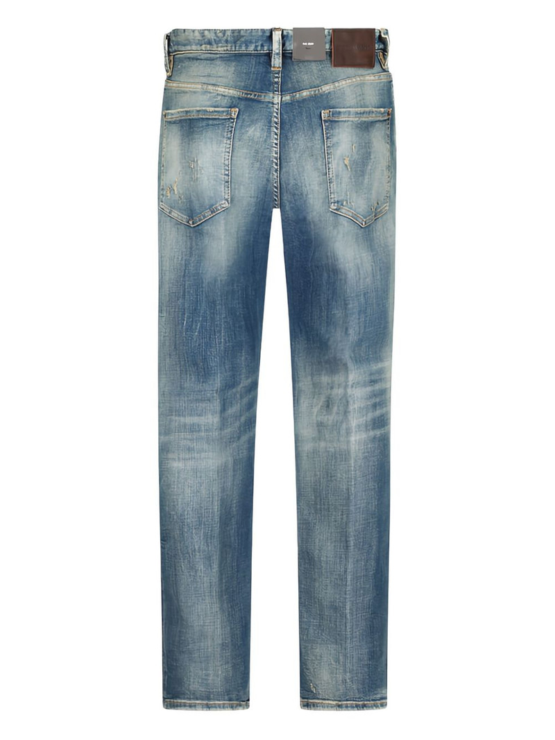 DSQUARED2 faded-wash distressed denim jeans outlook