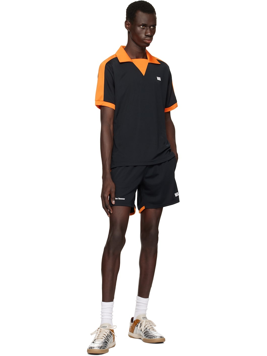 Black & Orange Home Jersey Shorts - 4