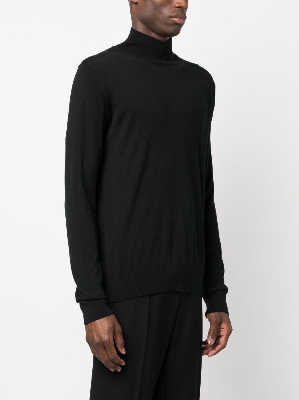 roll-neck wool-blend jumper - 3