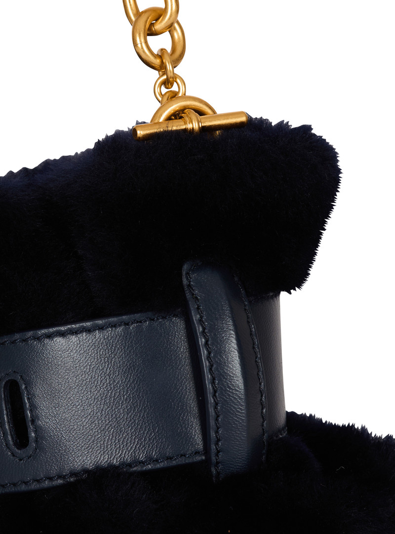 Mini Anthem bag in shearling 5