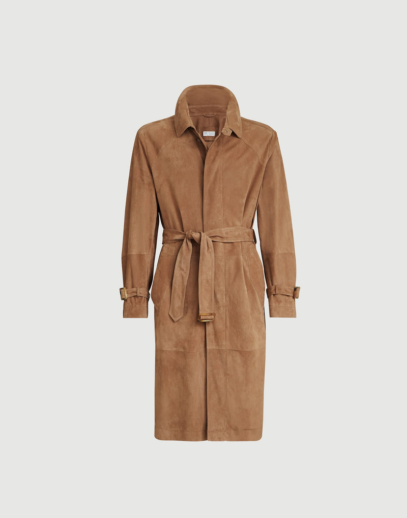 Suede unlined trench 1