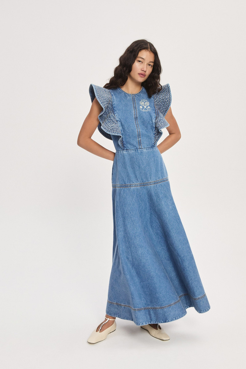 Stephi Denim Midi Dress 6