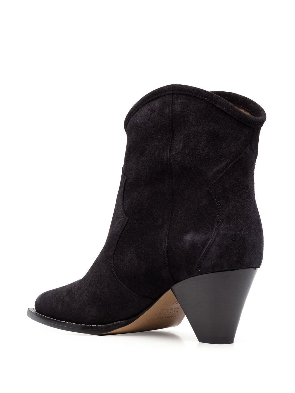suede pointed-toe boots - 3