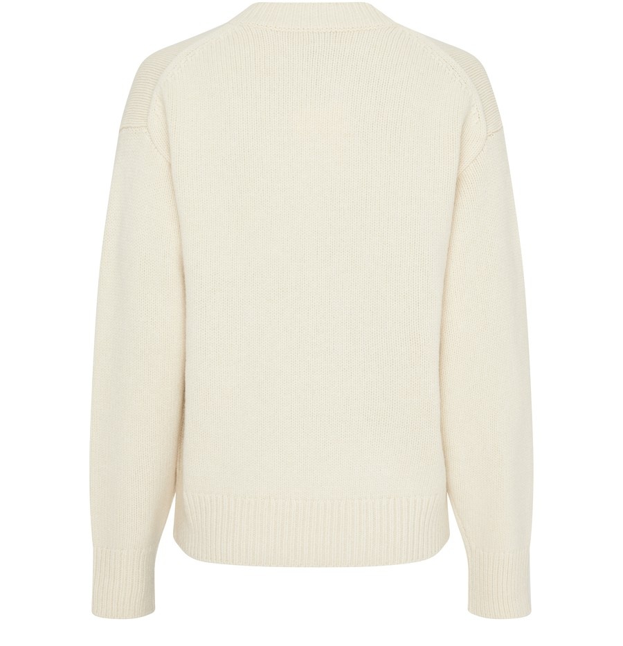 Wool and cashmere V-neck sweater - 3