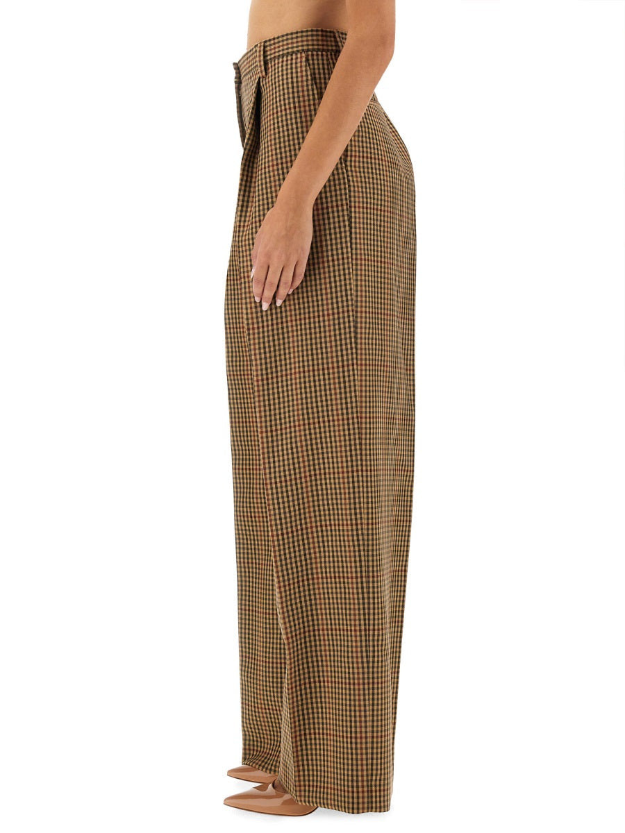 Dries Van Noten Women Pants With Check Pattern - 4