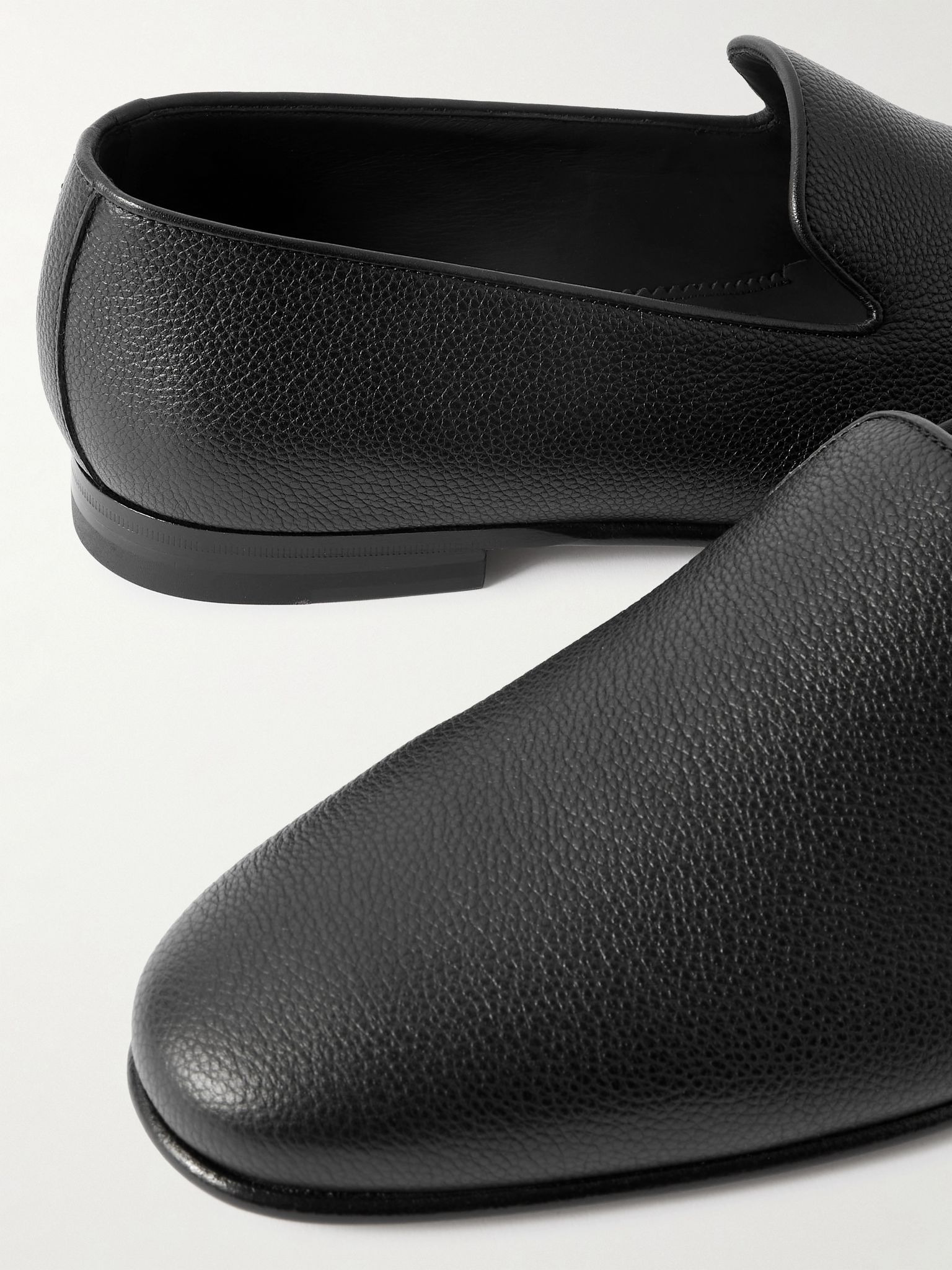 Mario Leather Loafers Black - 5