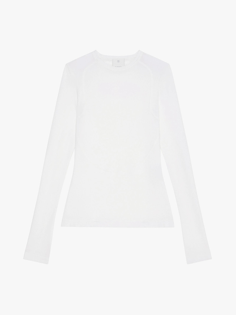 TOP IN JERSEY WITH GRAPHIC CUTS - 1