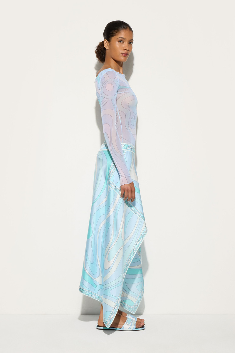 MARMO PRINT ASYMMETRICAL SKIRT 3