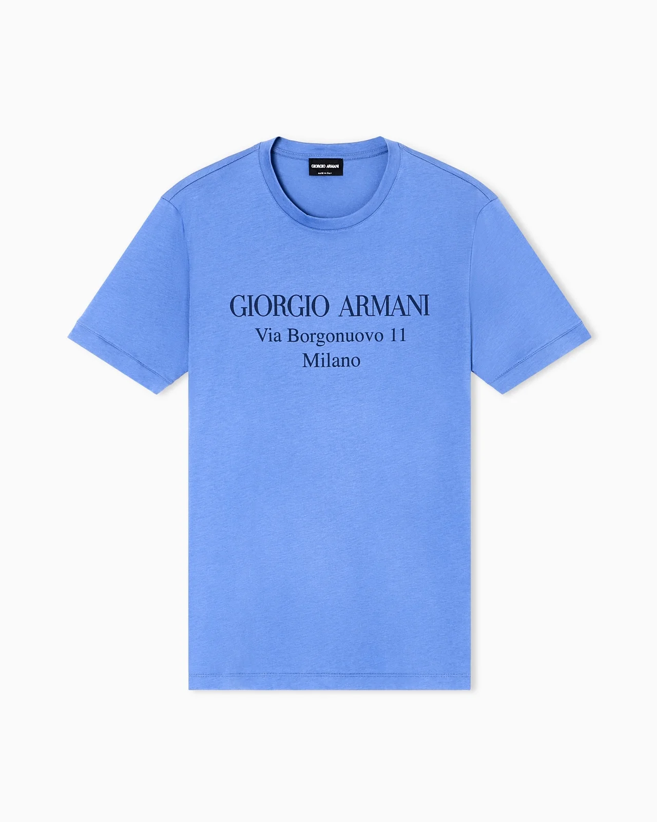 BORGONUOVO 11 CREW-NECK T-SHIRT IN PIMA COTTON JERSEY - 1