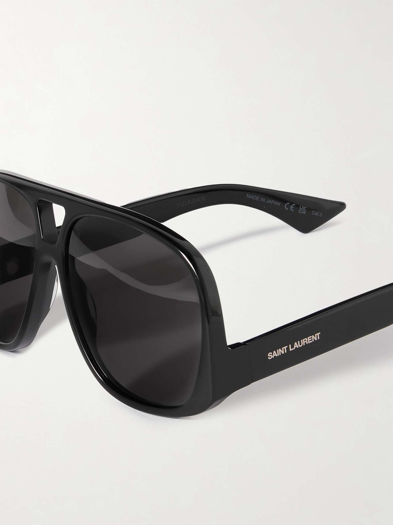 Oversized aviator-style acetate sunglasses - 4