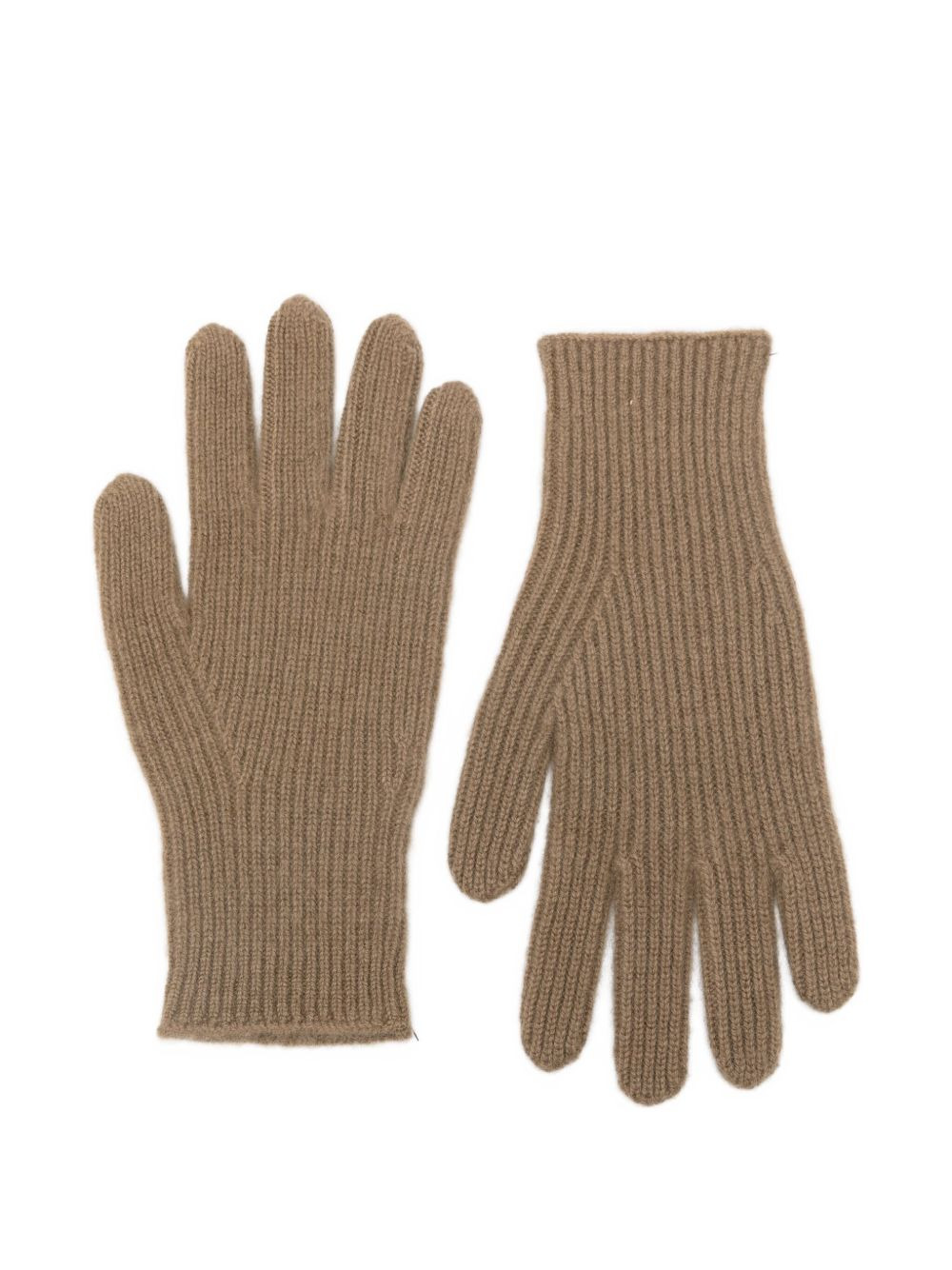 ribbed cashmere gloves - 2