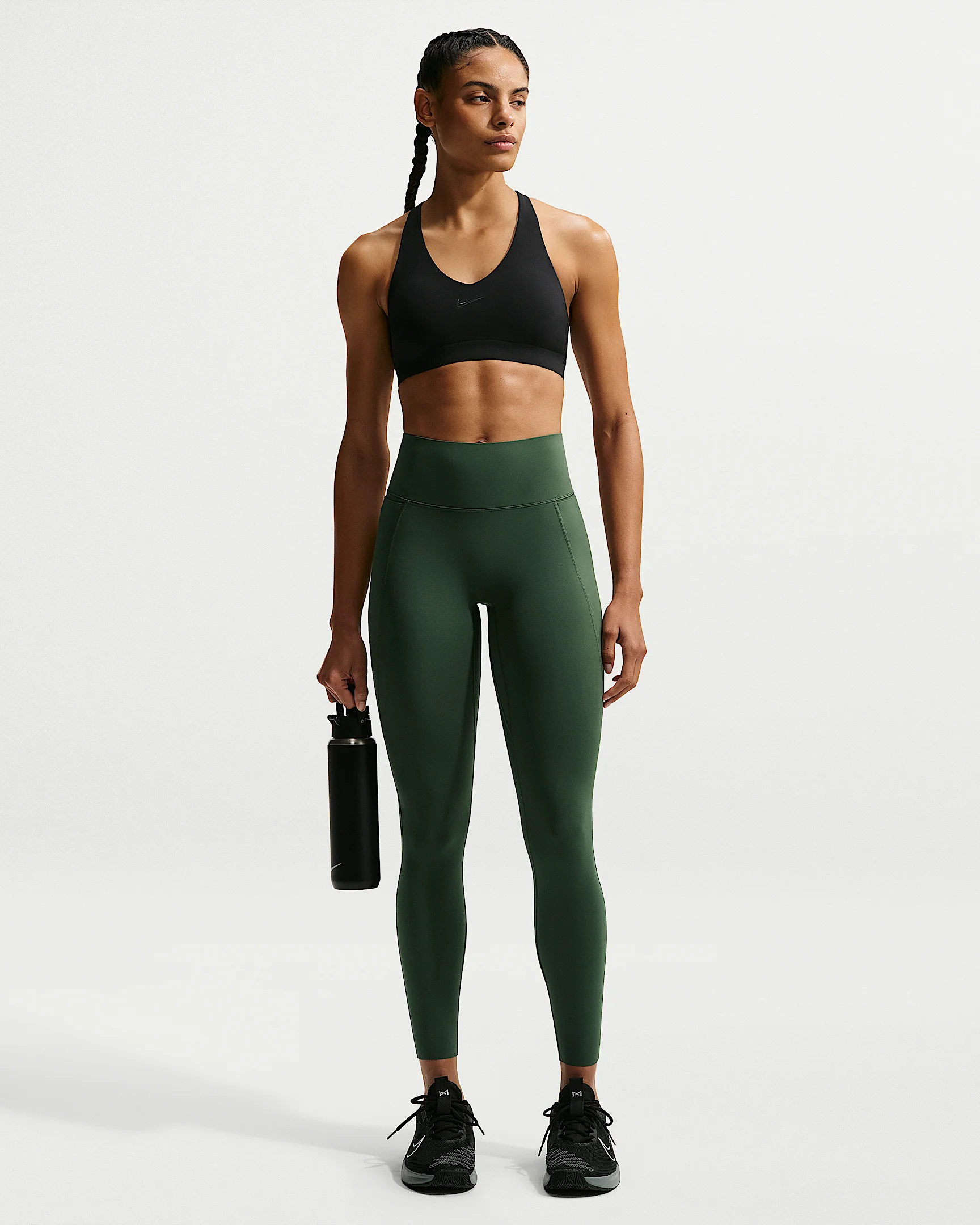 Nike Universa Women's High-Waisted 7/8 Leggings with No Front Seam - 1