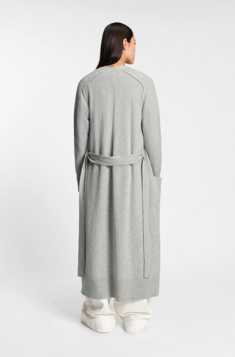 MELANGE-CASHMERE CARDIGAN WITH BELT 4