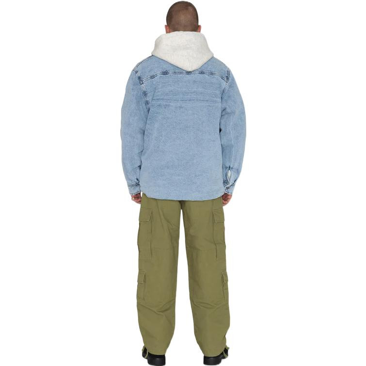 Stussy Sherpa Lined Shirt 'Blue' 1110244 - 4