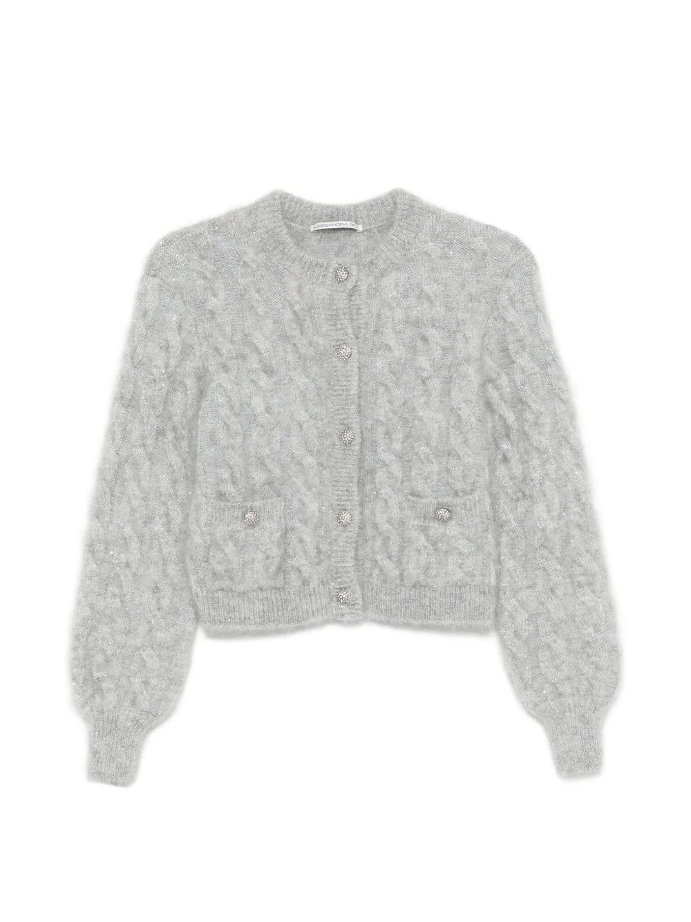 cable-knit cardigan - 1