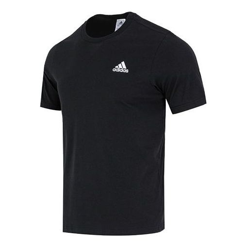 adidas Essentials Single Jersey Embroidered Small Logo T-Shirt 'Black' IC9282 - 2