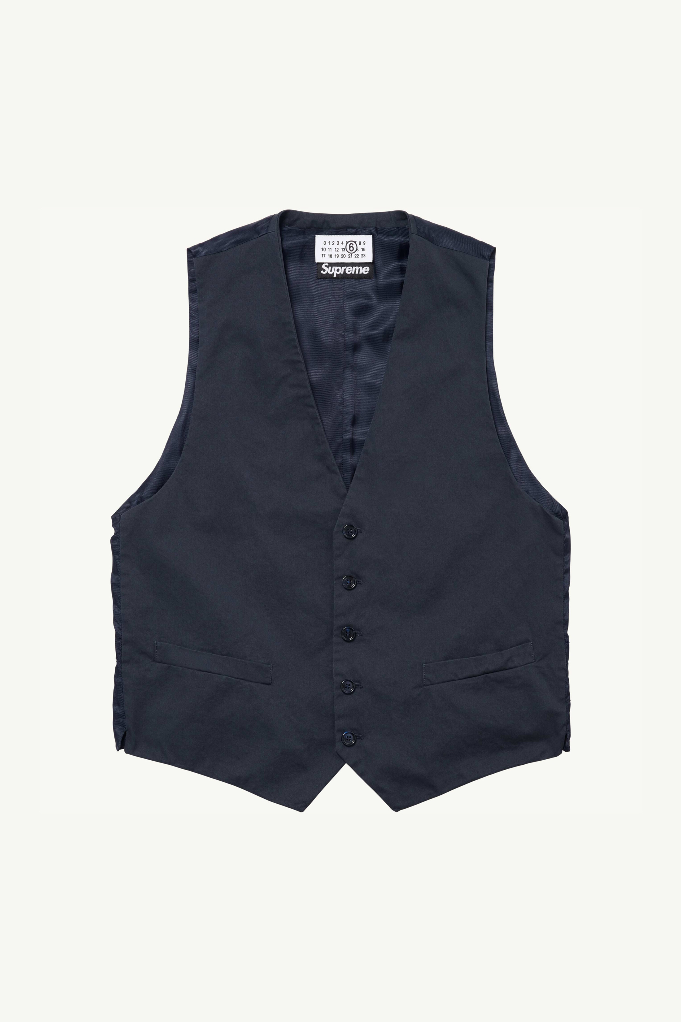 Supreme®/ MM6 Washed Cotton Suit Vest - 1